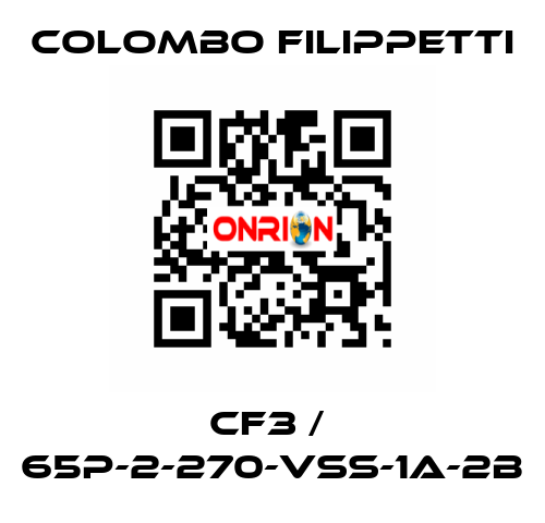 CF3 /  65P-2-270-VSS-1A-2B Colombo Filippetti