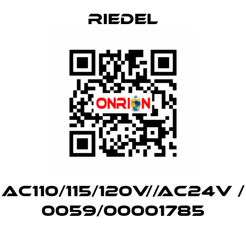 AC110/115/120V//AC24V / 0059/00001785 Riedel