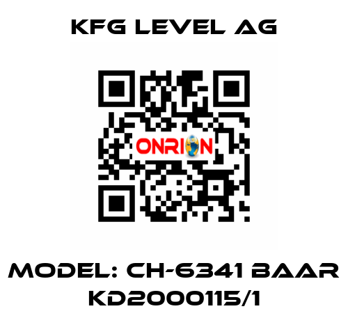 Model: CH-6341 Baar KD2000115/1 KFG Level AG