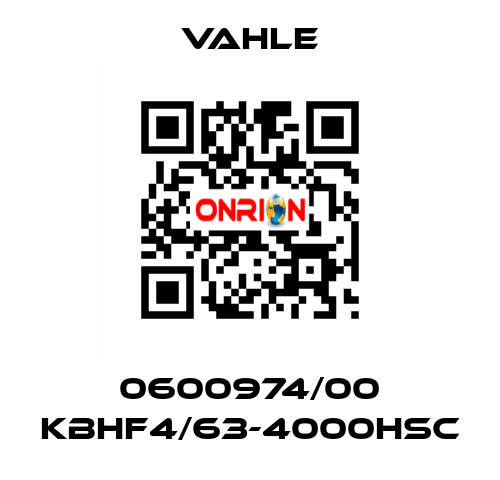 0600974/00 KBHF4/63-4000HSC Vahle