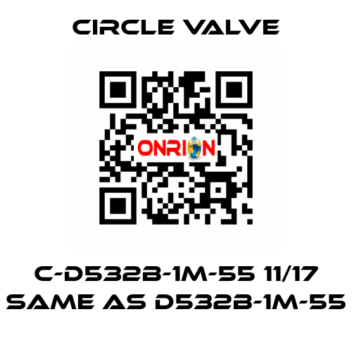 C-D532B-1M-55 11/17 same as D532B-1M-55 Circle Valve