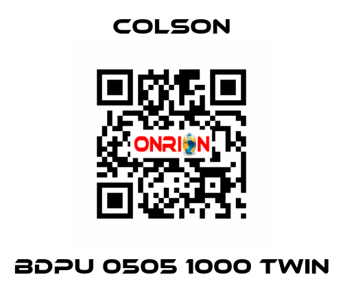 BDPU 0505 1000 TWIN Colson