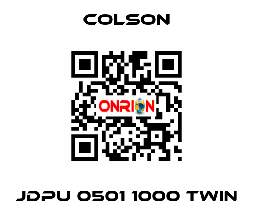 JDPU 0501 1000 TWIN Colson