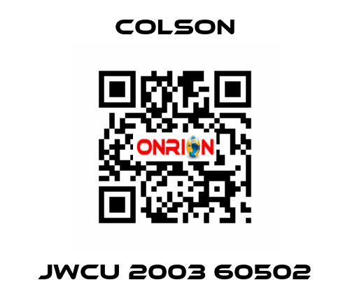 JWCU 2003 60502 Colson