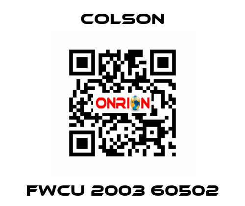 FWCU 2003 60502 Colson