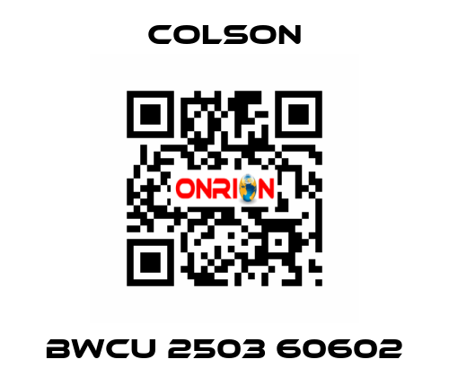 BWCU 2503 60602 Colson