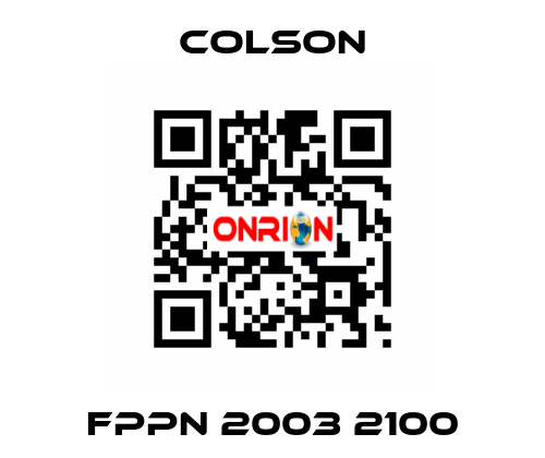 FPPN 2003 2100 Colson