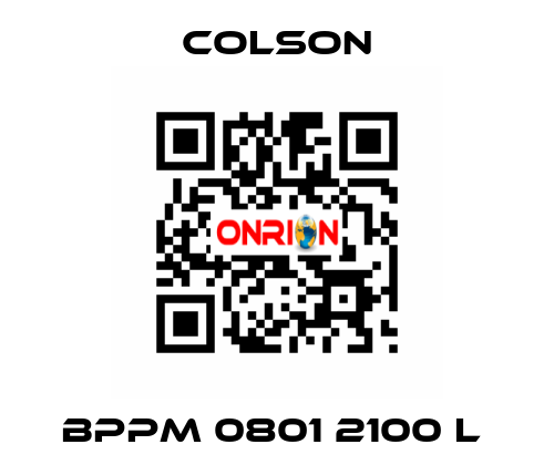 BPPM 0801 2100 L  Colson