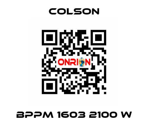 BPPM 1603 2100 W Colson