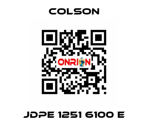 JDPE 1251 6100 E Colson