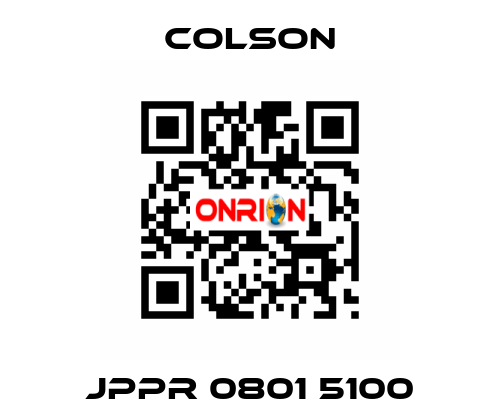 JPPR 0801 5100 Colson