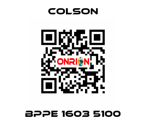 BPPE 1603 5100 Colson