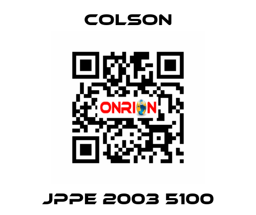 JPPE 2003 5100 Colson