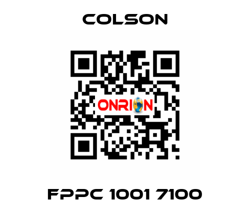 FPPC 1001 7100 Colson