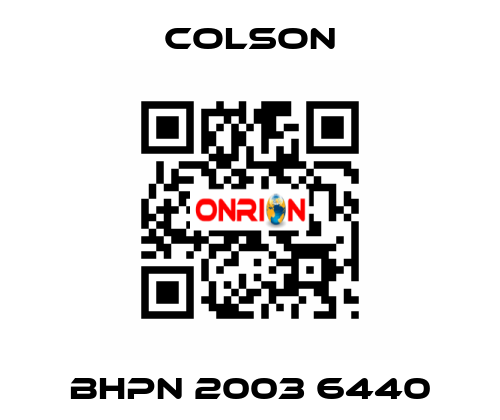 BHPN 2003 6440 Colson