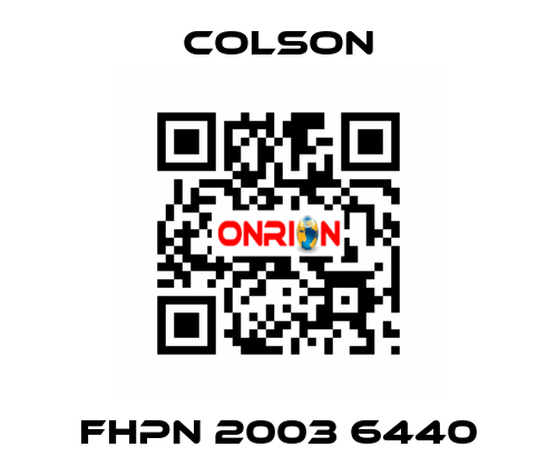 FHPN 2003 6440 Colson