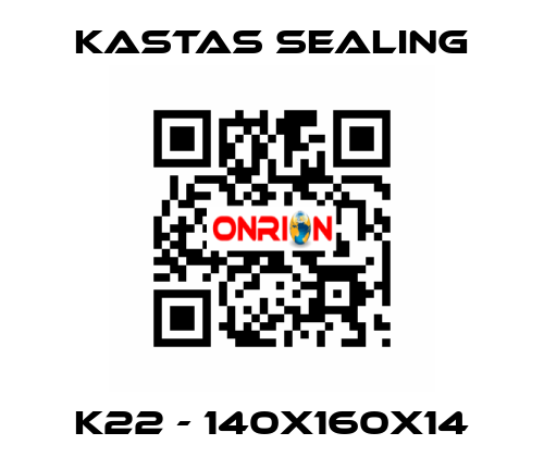 K22 - 140X160X14 Kastas Sealing