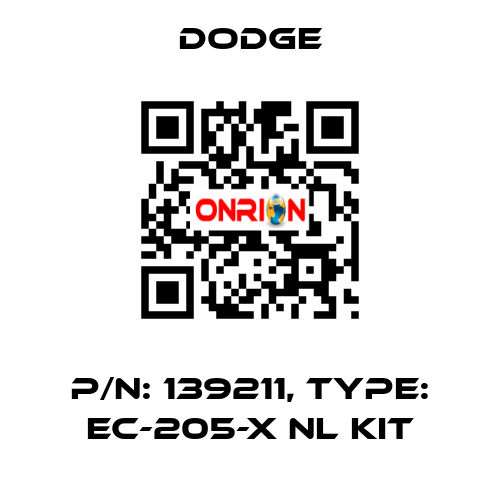 p/n: 139211, Type: EC-205-X NL KIT Dodge