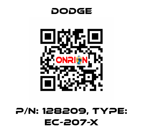 p/n: 128209, Type: EC-207-X Dodge