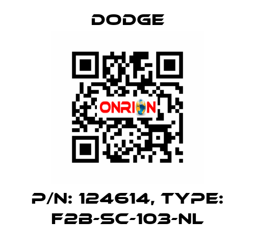 p/n: 124614, Type: F2B-SC-103-NL Dodge