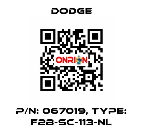 p/n: 067019, Type: F2B-SC-113-NL Dodge