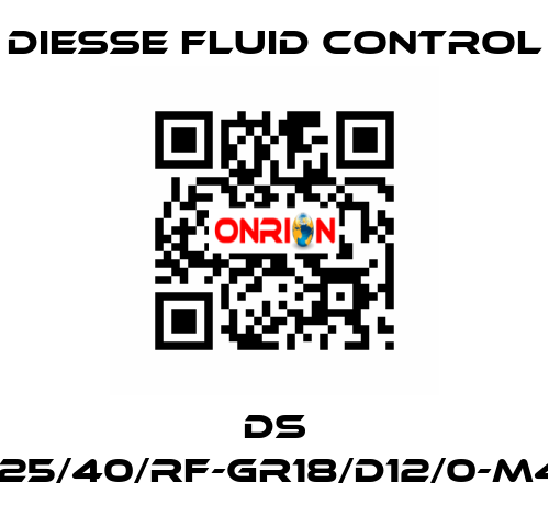 DS LG-RBR17-25/40/RF-GR18/D12/0-M420-CS/CS DIESSE Fluid Control