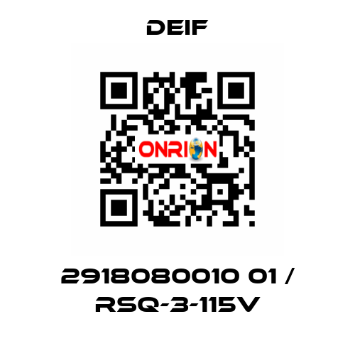 2918080010 01 / RSQ-3-115V Deif