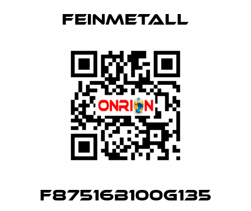 F87516B100G135 FEINMETALL