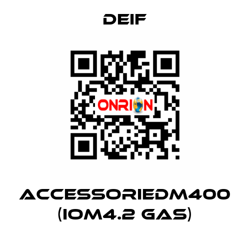 AccessorieDM400 (IOM4.2 GAS) Deif