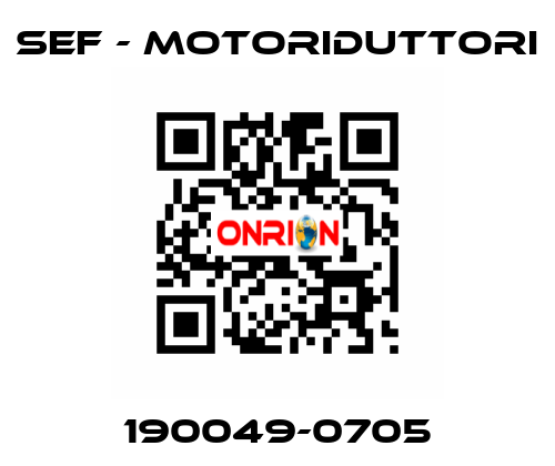 190049-0705 SEF - MOTORIDUTTORI