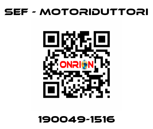 190049-1516 SEF - MOTORIDUTTORI