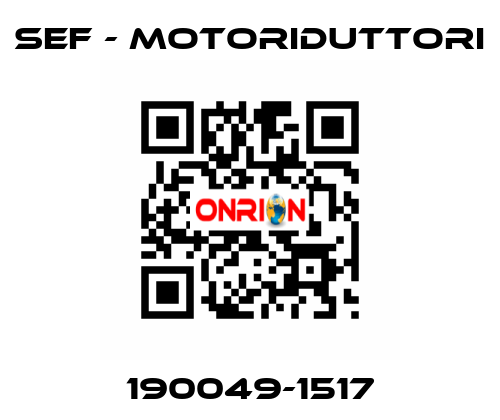 190049-1517 SEF - MOTORIDUTTORI