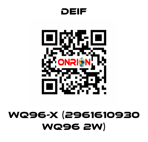 WQ96-x (2961610930 WQ96 2W) Deif