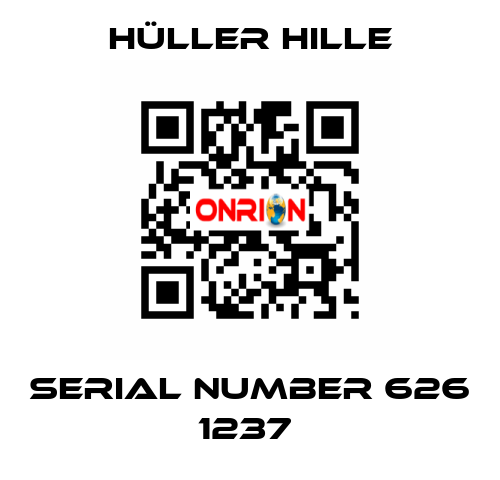 SERIAL NUMBER 626 1237  Hüller Hille