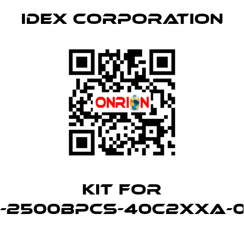 Kit for VFP-2500BPCS-40c2xxa-0092 IDEX Corporation