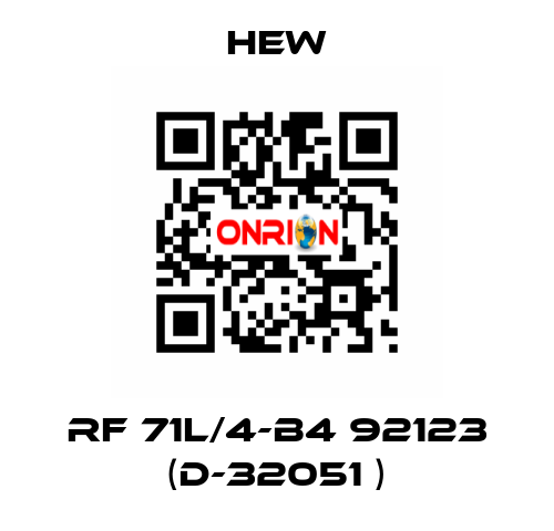 RF 71L/4-B4 92123 (D-32051 ) HEW