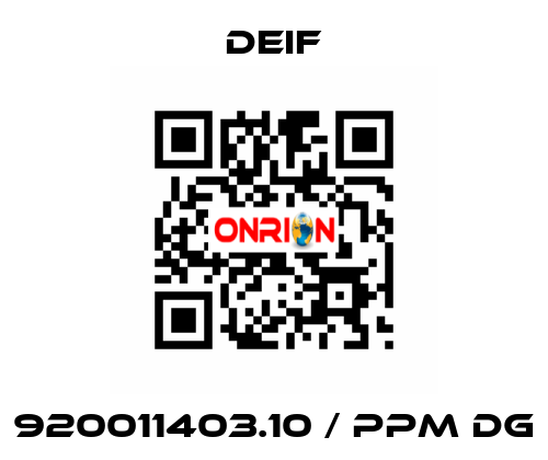 920011403.10 / PPM DG Deif