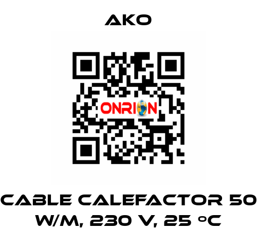 Cable calefactor 50 W/m, 230 V, 25 ºC AKO