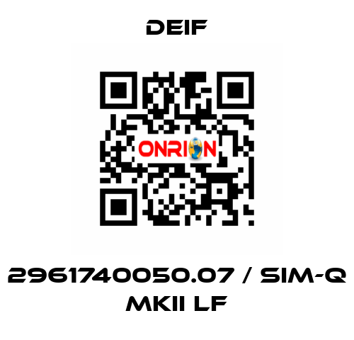 2961740050.07 / SIM-Q MKII LF Deif