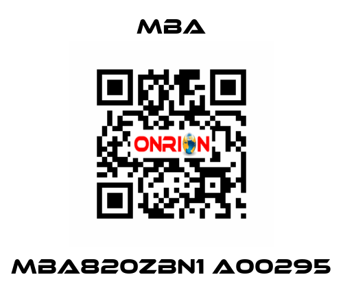 MBA820ZBN1 A00295 MBA