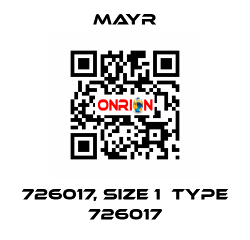 726017, size 1  type 726017 Mayr