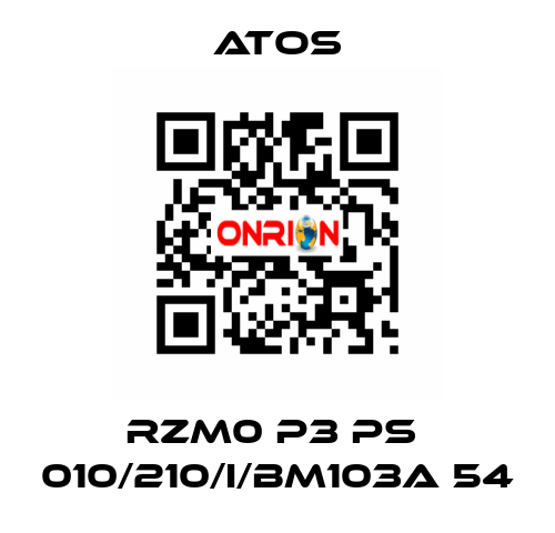 RZM0 P3 PS  010/210/I/BM103A 54 Atos