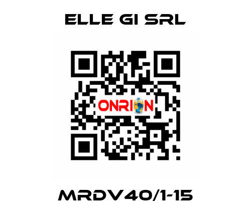 MRDV40/1-15 ELLE GI SRL