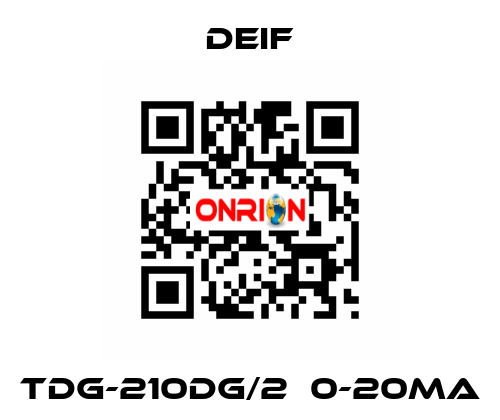 TDG-210DG/2  0-20mA Deif