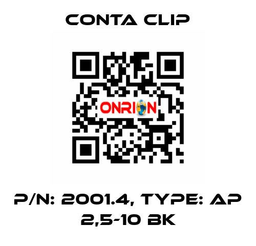 P/N: 2001.4, Type: AP 2,5-10 BK Conta Clip