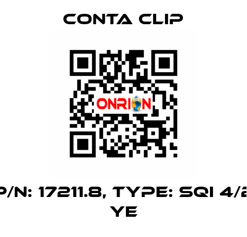 P/N: 17211.8, Type: SQI 4/2 YE Conta Clip