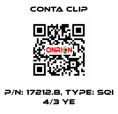 P/N: 17212.8, Type: SQI 4/3 YE Conta Clip