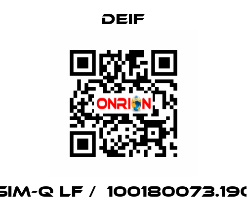 SIM-Q LF /  100180073.190 Deif