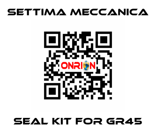 Seal kit for GR45 Settima Meccanica