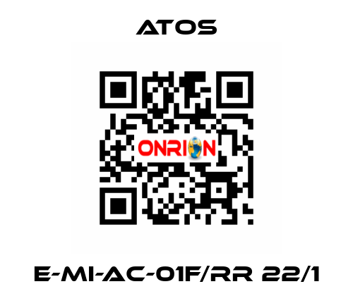 E-MI-AC-01F/RR 22/1 Atos